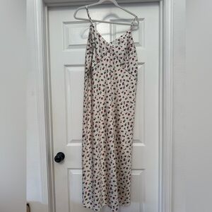 A New Day Cream slip dress with rose pattern